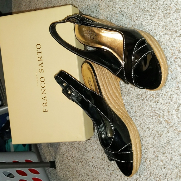 Franco Sarto Espadrille Wedges - Picture 1 of 8